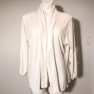 Coldwater Creek Ivory Cardigan